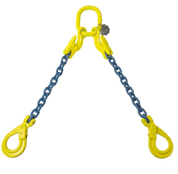 Hijsketting 2-sprong met veiligheidshaken|Grade 10 | 2 m |8 mm