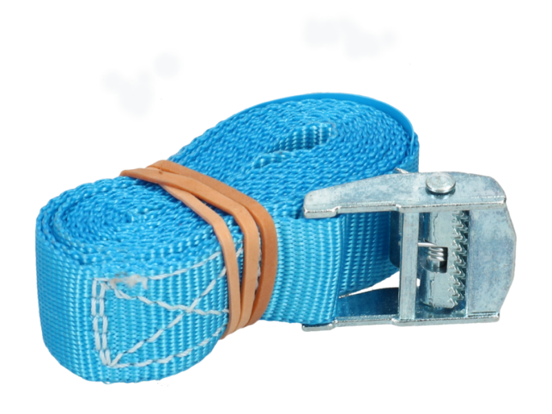 Klemgespband 25 mm 2,5 m blauw