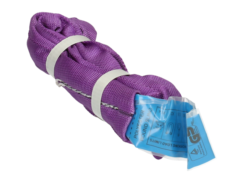 Roundsling 1 ton werklengte 0,5 m paars