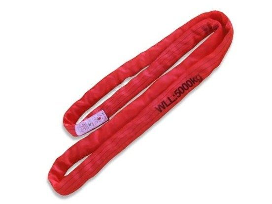 Roundsling 5 ton werklengte 3 m rood
