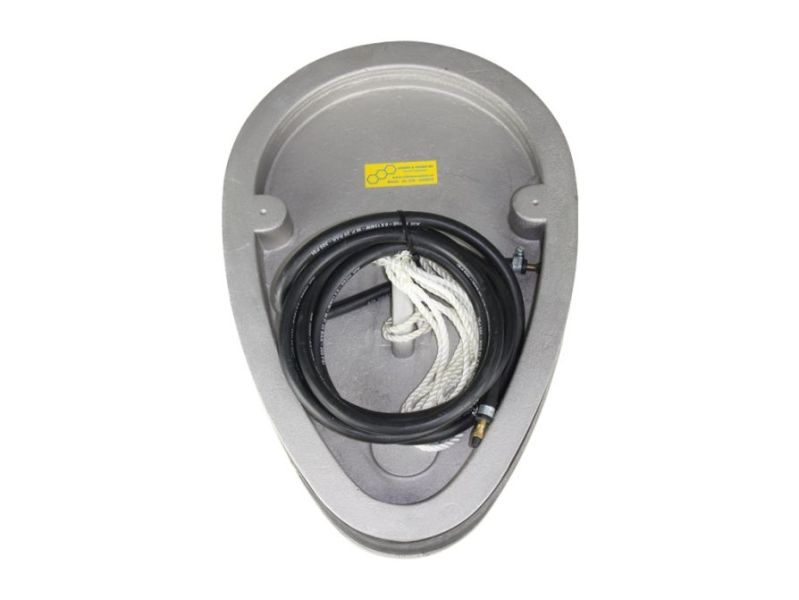 Rioolafsluiter compleet 30x45 cm ei-vormig