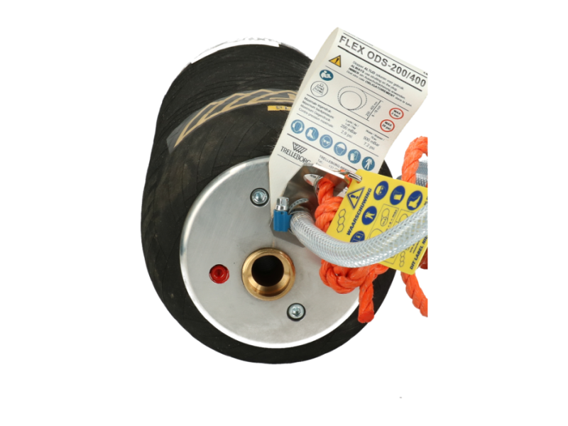 Rioolcilinder type TRB FLEX 20-40 cm doorvoer 2 bar met 3 m slang en koord