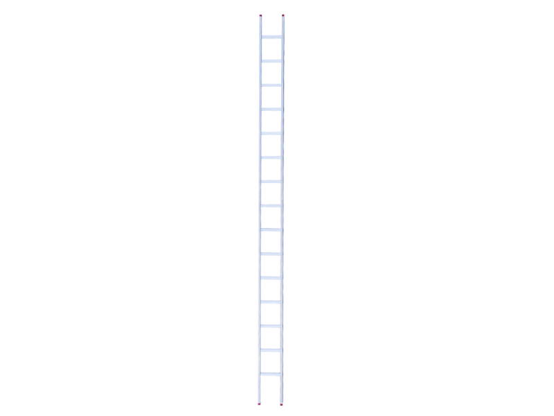 Rioolladder alu 16 sport rechte voet 25x400 cm