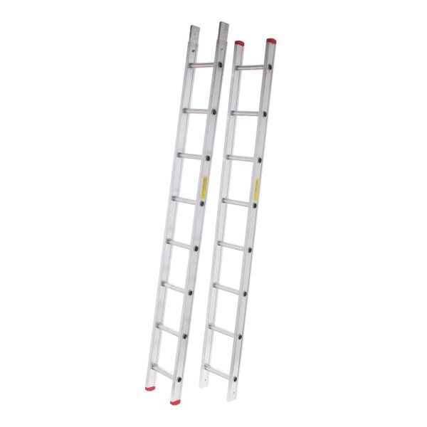 Rioolladder alu opzetmodel rechte voet 25 cm breed 2 m per deel