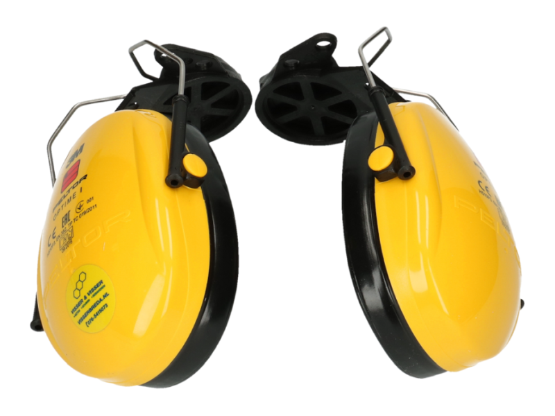 Gehoorbeschermer Peltor Optime 1 met steekbevestiging geel