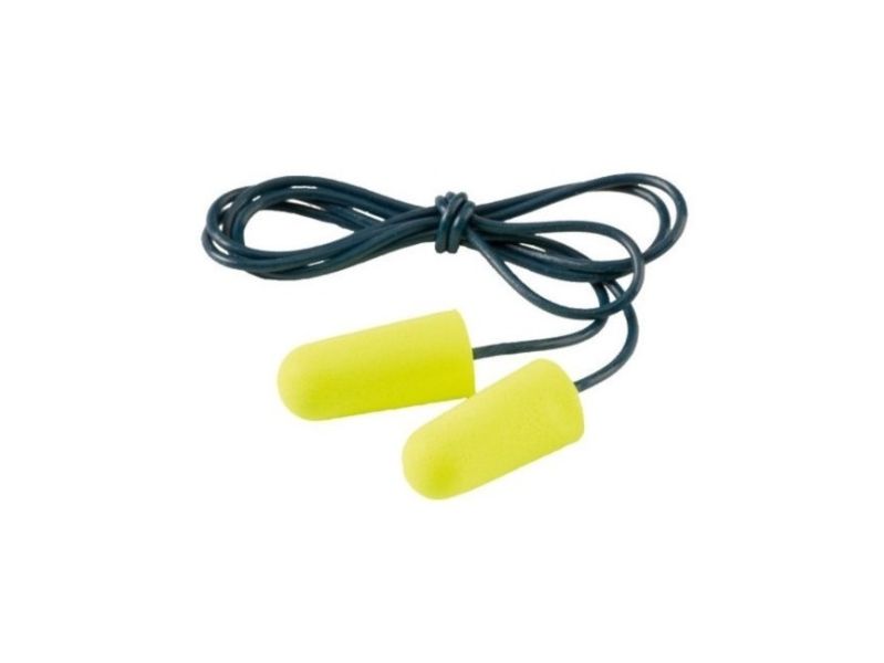 Gehoorbeschermersdopje met koord 200 paar per doos geel