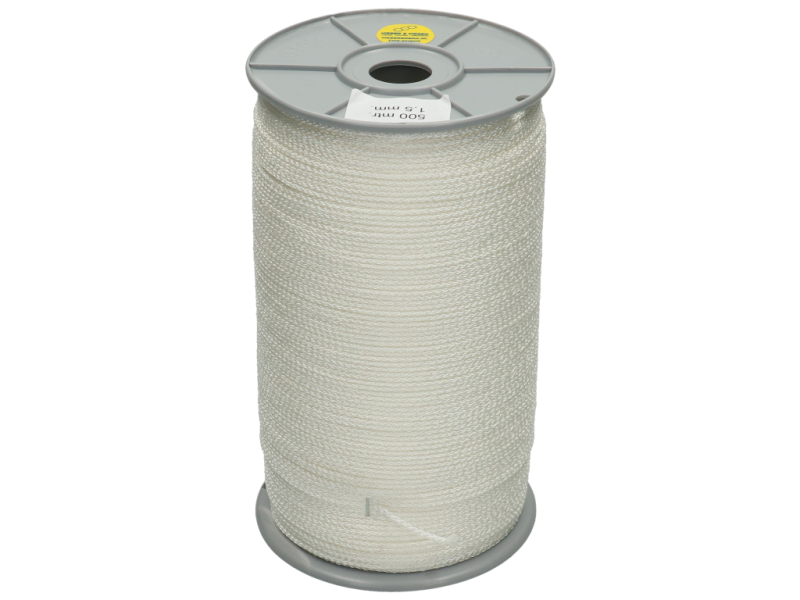 Koord gevlochten per rol 500 m x 1,5 mm