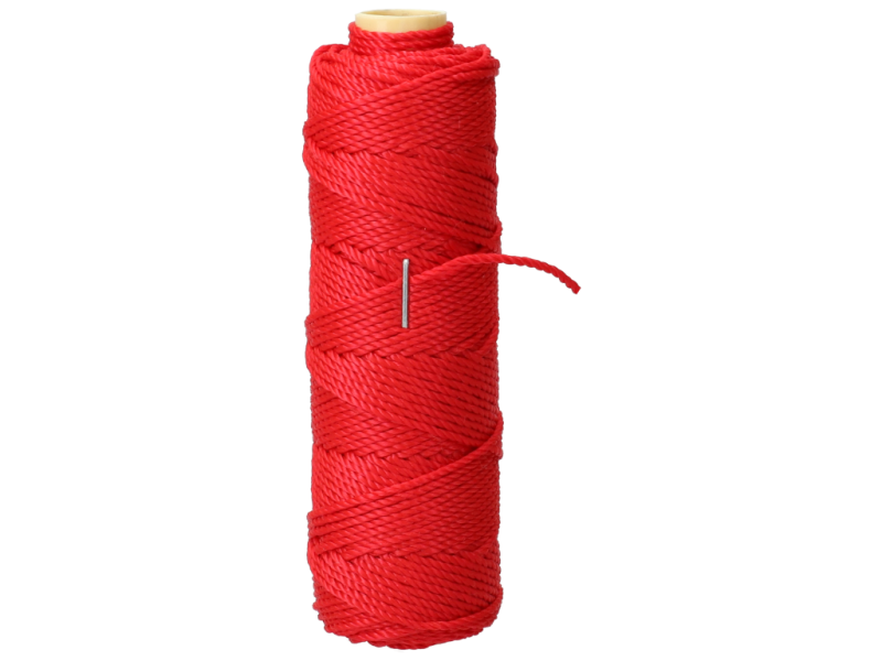 Metselkoord nylon klosje 50 m rood