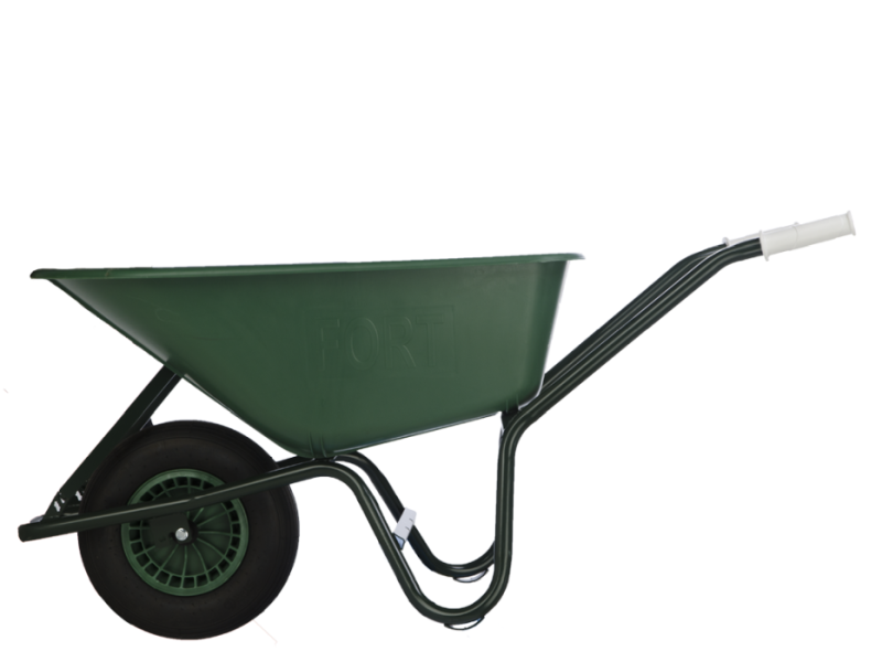 Kruiwagen kunststof 100 L groen