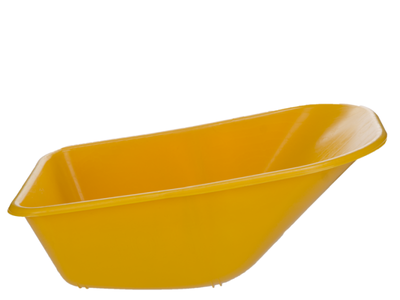 Kruiwagenbak reserve 100 L SMB geel