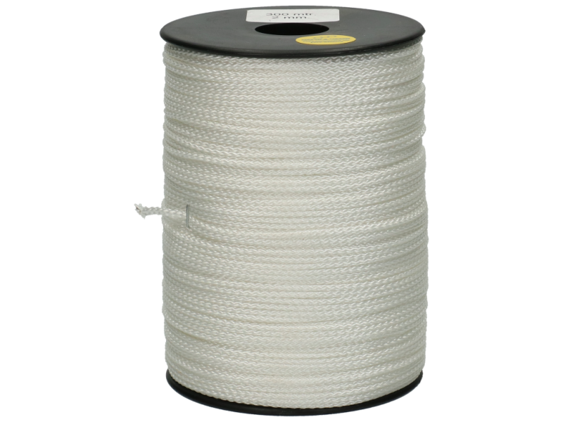 Koord gevlochten per rol 300 m x 2 mm