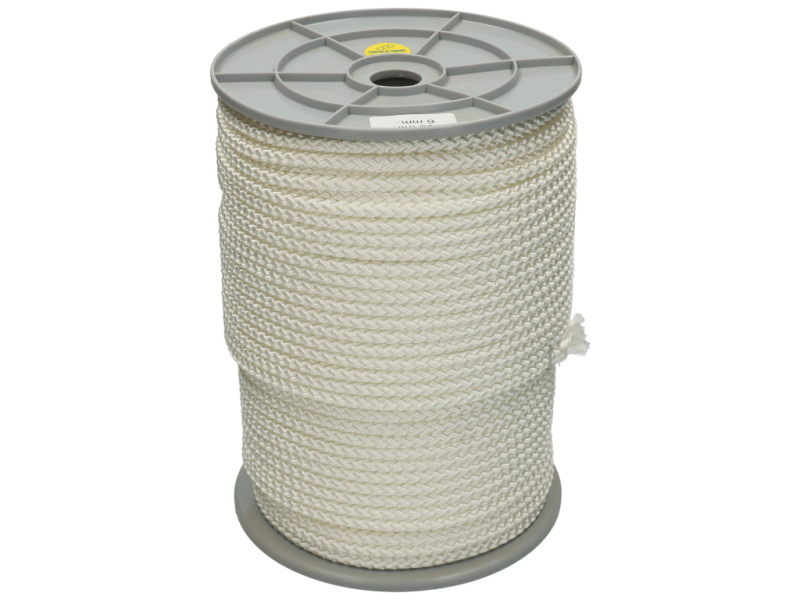 Koord gevlochten per rol 100 m x 6 mm