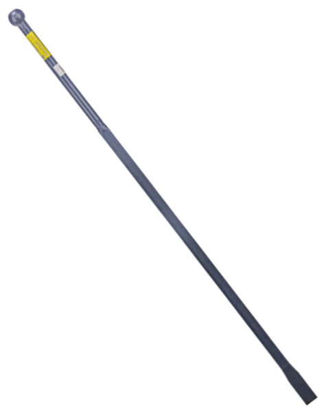 Stootijzer 140 cm met knop en beitel