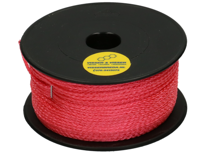 Metselkoord klosje 50 m fluor roze