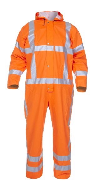 Regenoverall type PU Overton RWS fluor oranje maat S