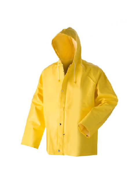 Regenjas D404 P1 geel maat S