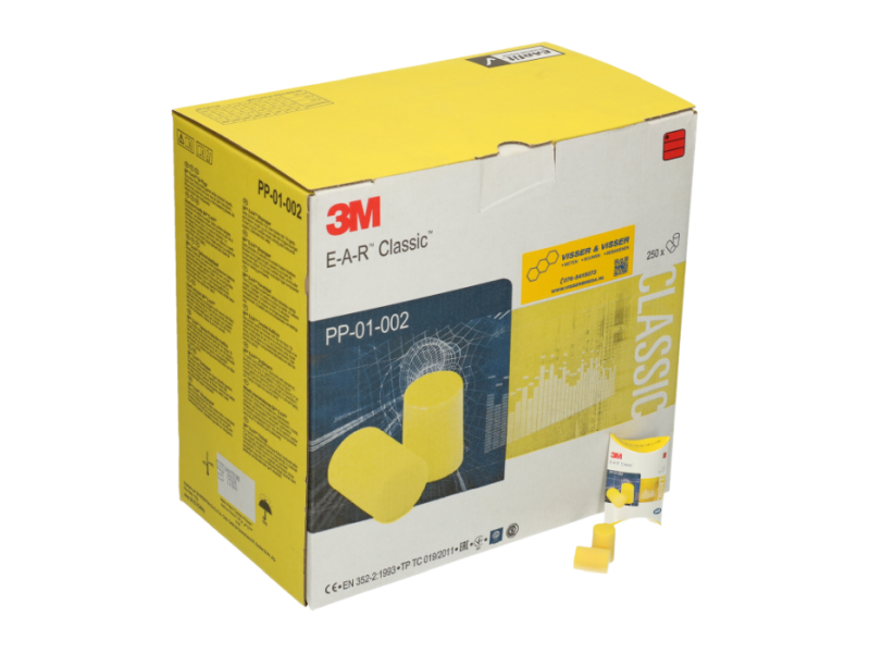 Gehoorbescherming oordoppen type EAR doos à 250 paar