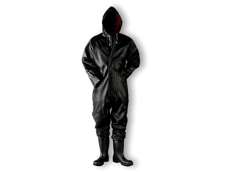 Riooloverall D432 P2 met laars, wig en capuchon zwart