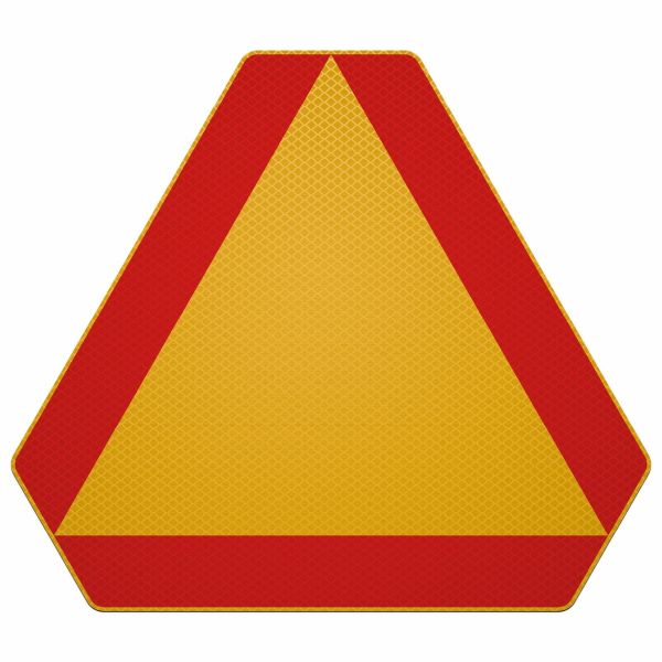 Markeringsplaat ▲-35 cm a/r3/vlak Langzaam verkeer
