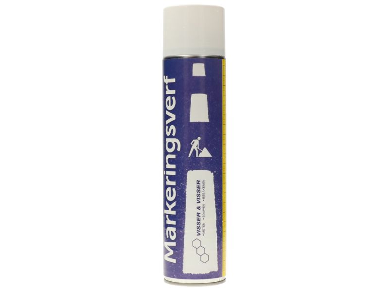 Wegenverfspuitbus 600 ml wit