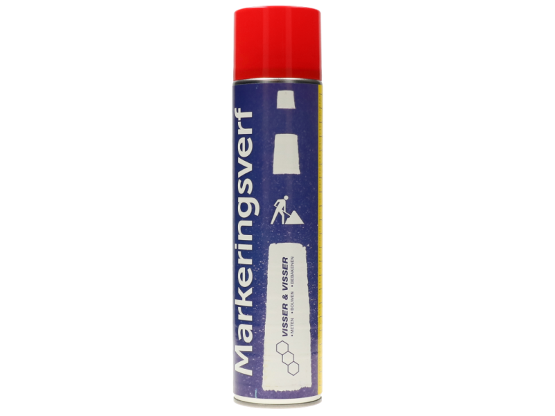 Wegenverfspuitbus 600 ml rood