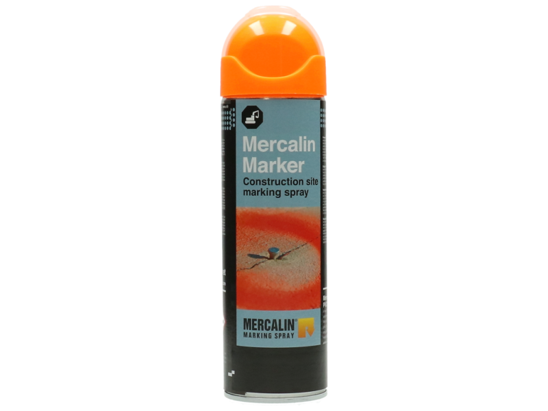Wegenverfspuitbus Mercalin 500 ml fluor oranje
