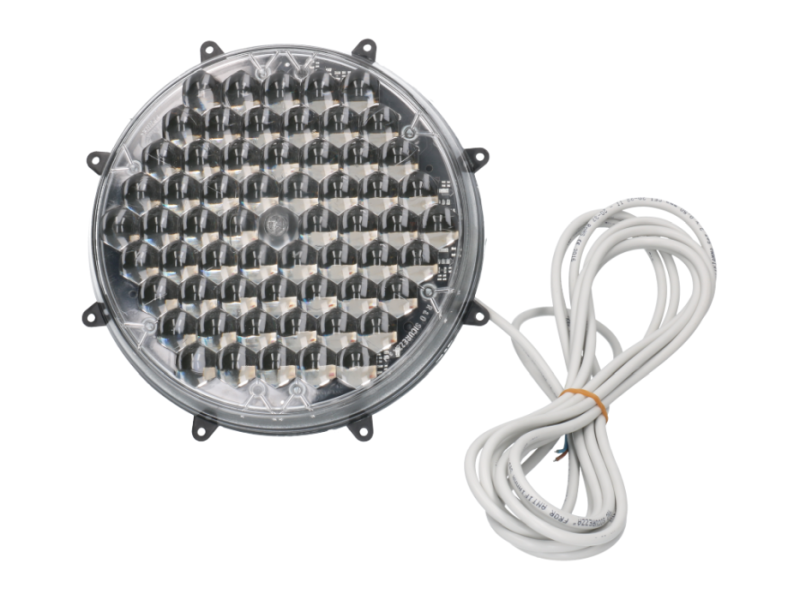 Knipperlamp Flasher 200 multi-LED plat zwart slave
