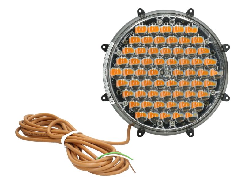 Knipperlamp Flasher 200 multi-LED plat zwart slave