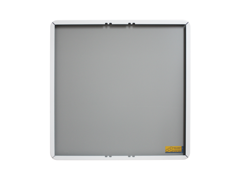 Tekstbord a/r3/dor 60x60 cm wit