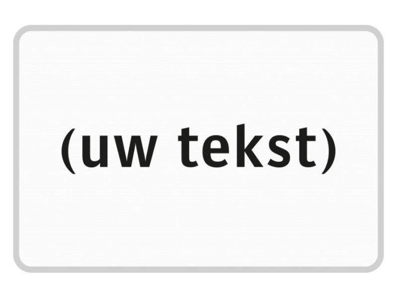 Tekstbord a/r3/dor 150x100 cm wit