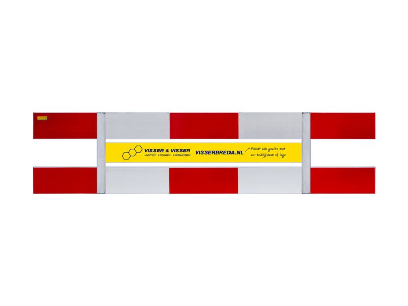 Afzethek 2,50 m r3 2-zijdig met plank zonder staanders