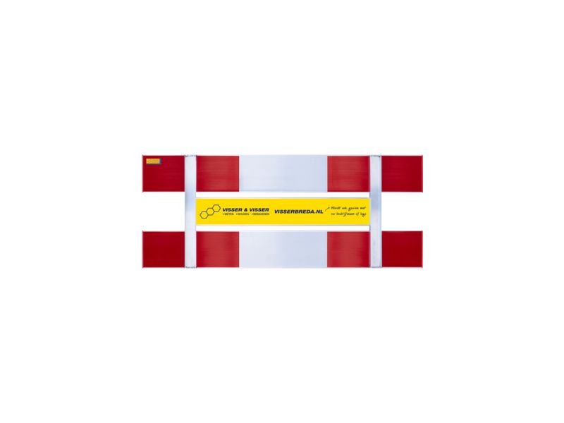 Afzethek 1,50 m r3 2-zijdig met plank zonder staanders