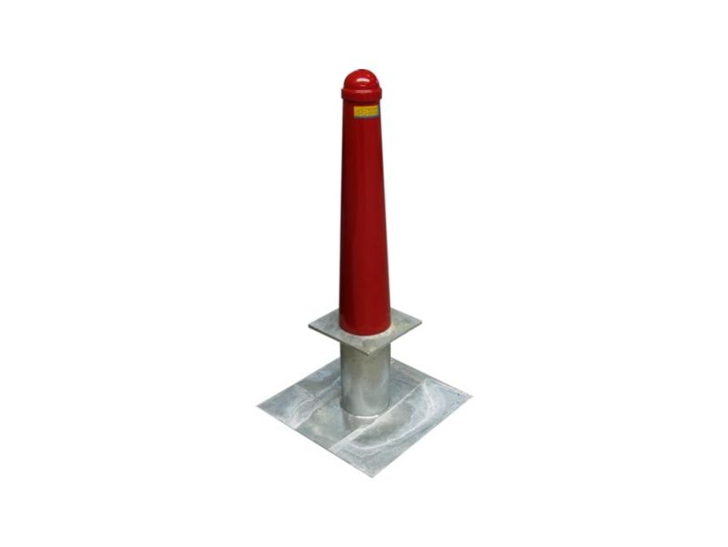 Anti-parkeerpaal Amsterdammer wegneembaar met stalen poer