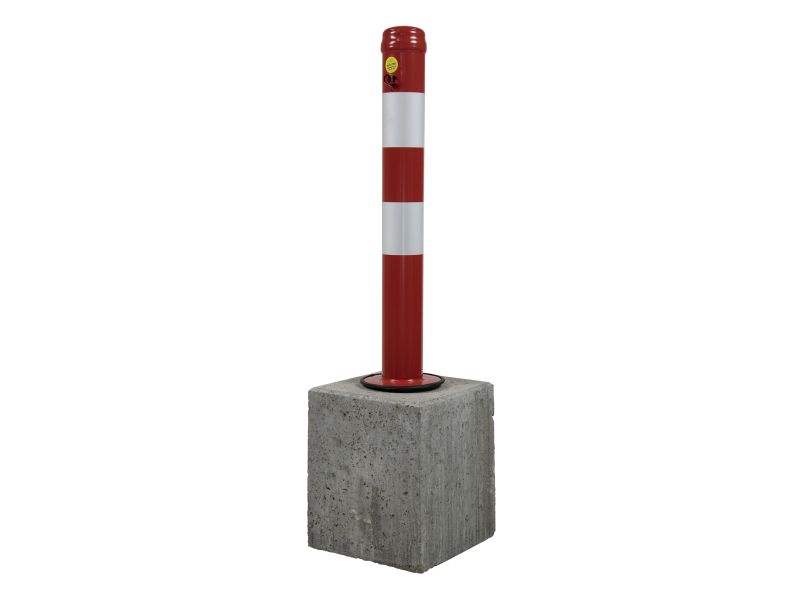 Anti-parkeerpaal model 90 insteek driekantslot met poer