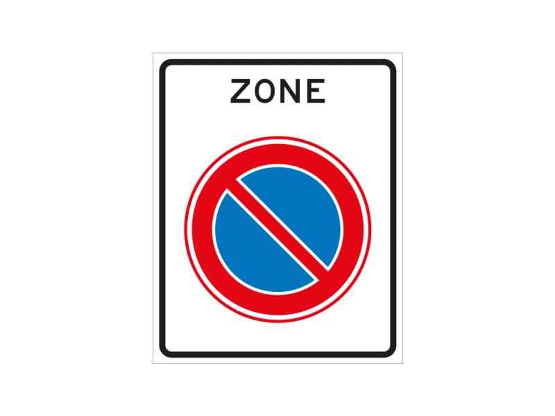 Verkeersbord a/r3/dor 53x67 cm model: E01zb