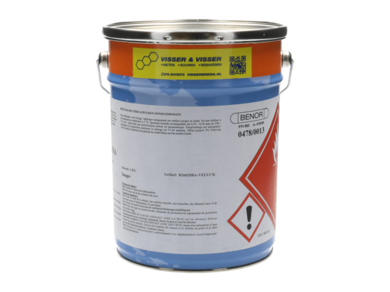 Wegenverf per blik 6 kg wit