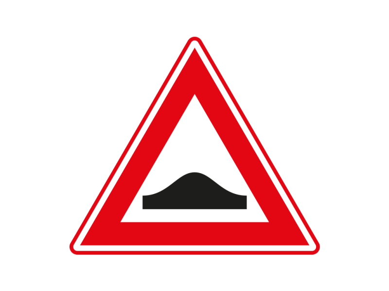 Verkeersbord a/r3/dor ▲-70 cm model: J38