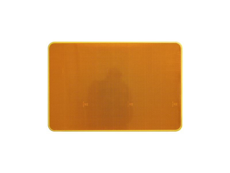 Tekstbord a/r3/dor 60x40 cm geel