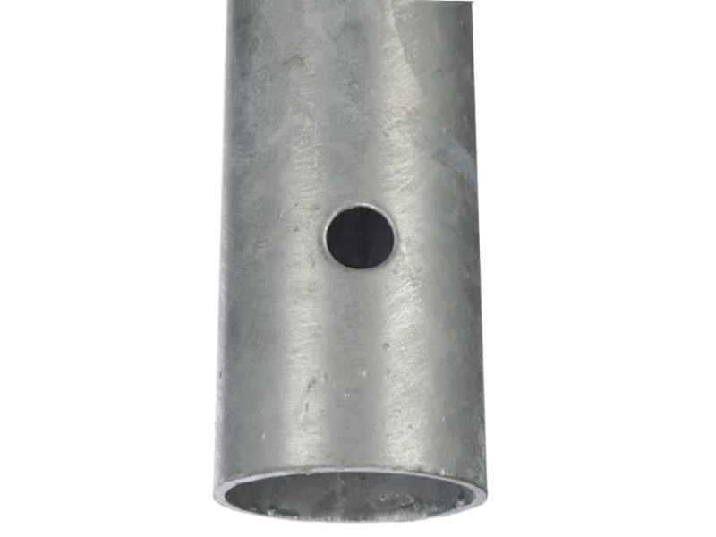 Anti-parkeerpaal klapbaar met driekantslot en grondanker