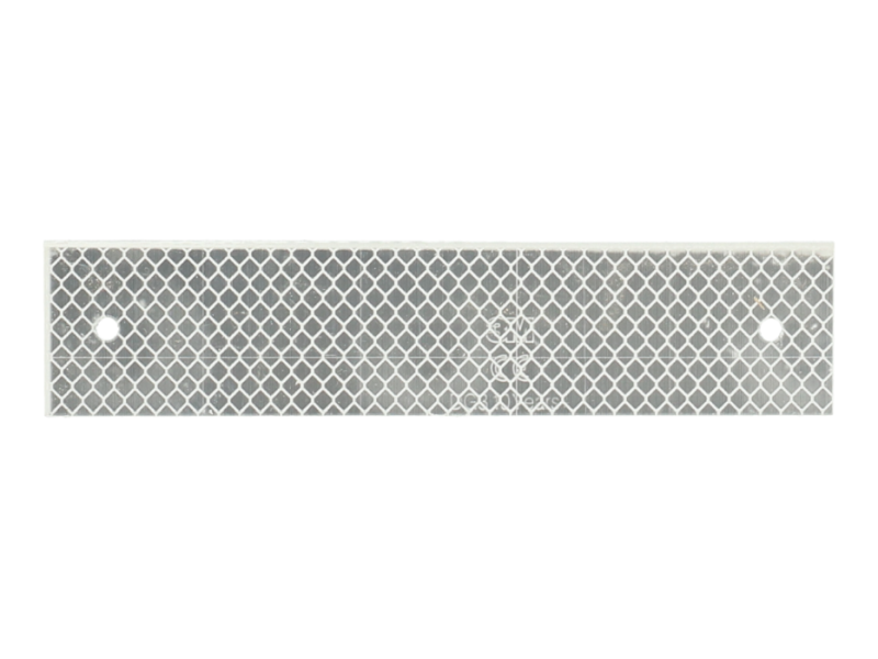 Reflector alu/r2/vlak 18x4 cm wit
