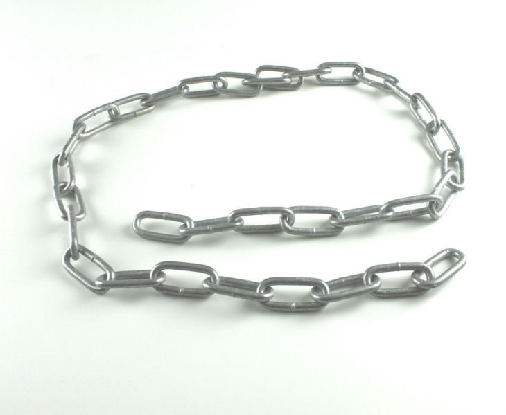 Ketting langschalmig vuurverzinkt 6 mm per meter