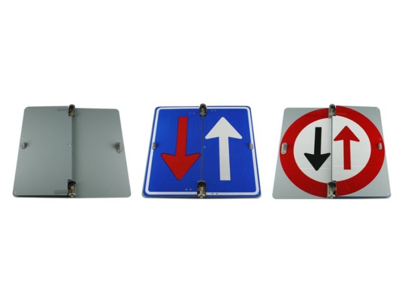 Verkeersbord klapbaar r3/vlak 60x60 cm model: F05/F06/grijs