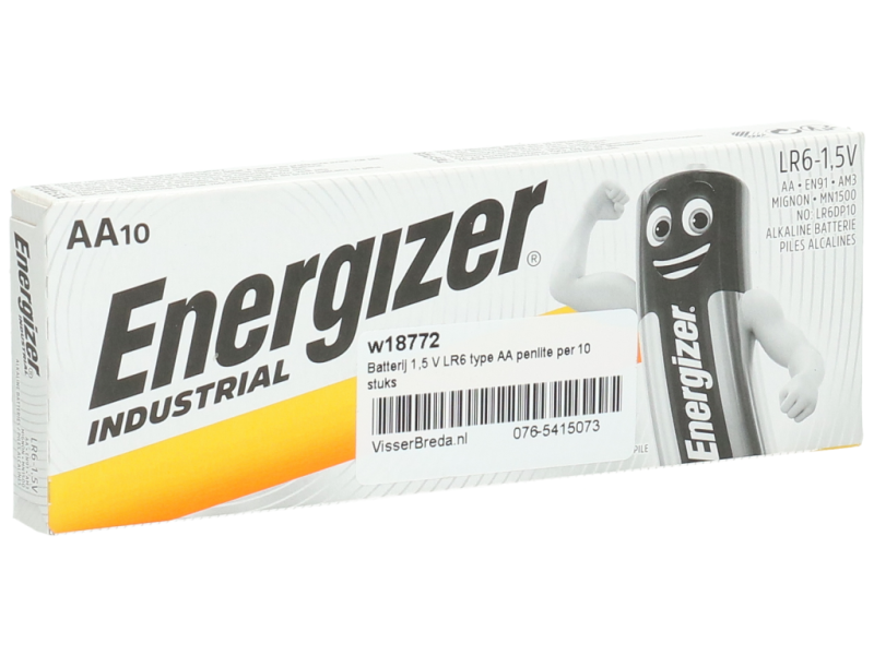 Batterij 1,5 V LR6 type AA penlite per 10 stuks