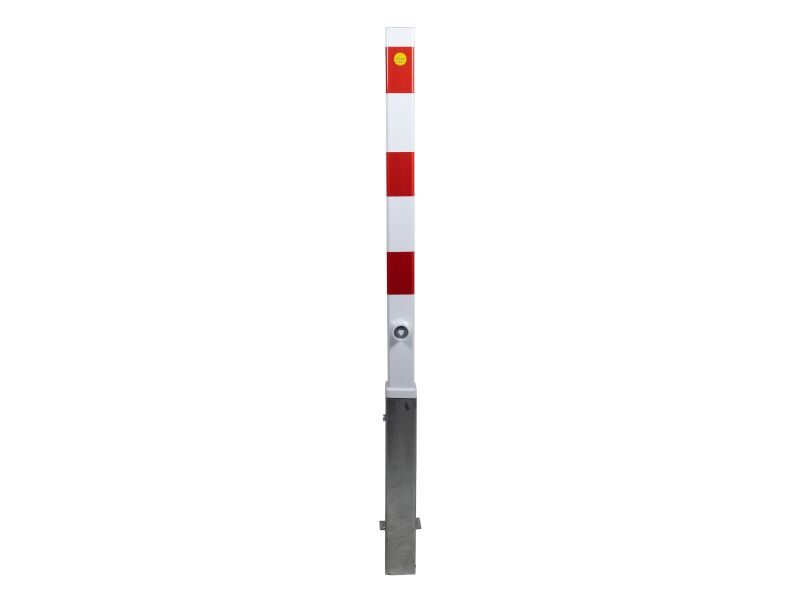 Anti-parkeerpaal wegneembaar 70x70 mm met driekantslot