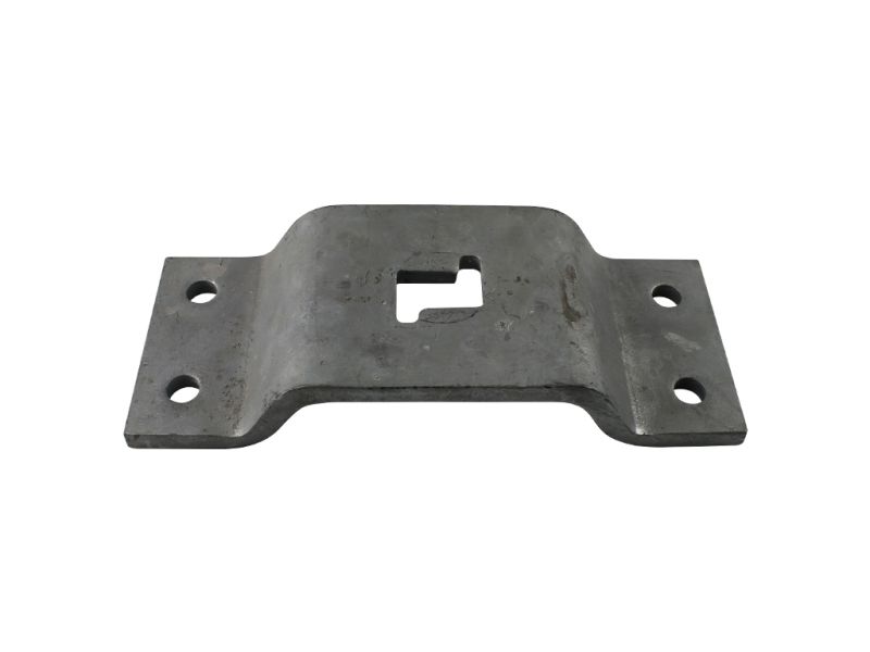 Voetplaat voor parkeerpaal wegneembaar rood/wit Ø 76 mm