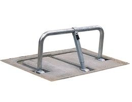 Anti-parkeerbeugel FLC neerklapbaar met betonvoet