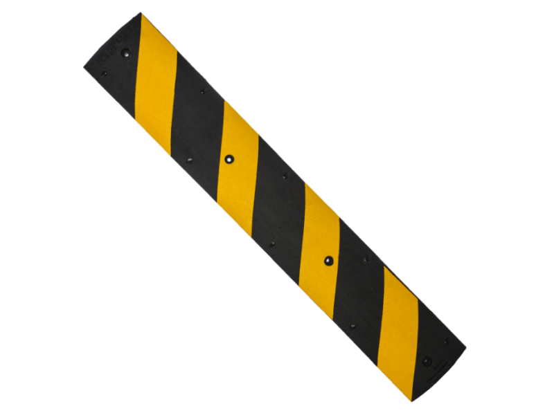 Verkeersdrempel zwart/geel reflectie lengte 1,80 m