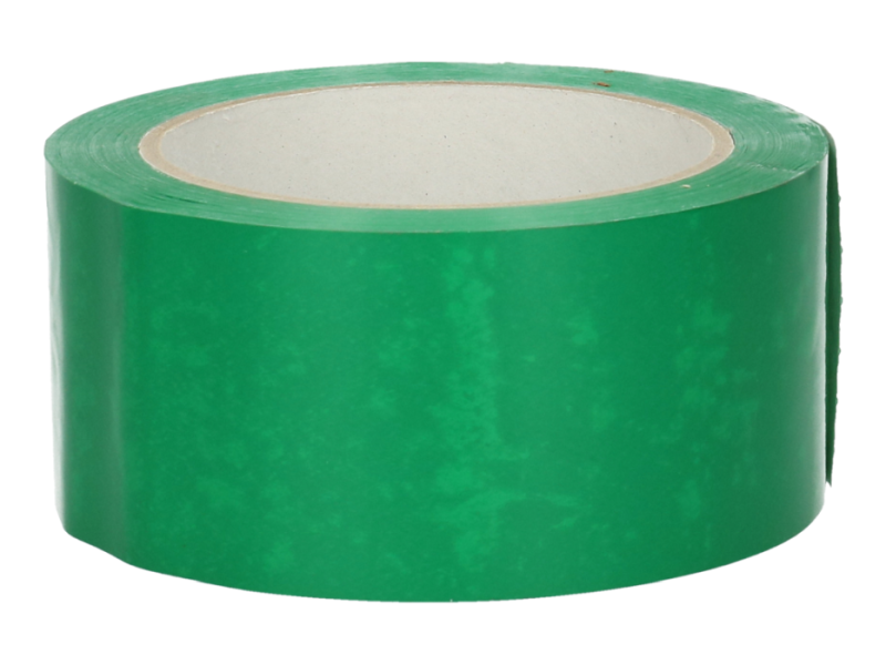 Plakband breedte 5 cm lengte 66 m groen