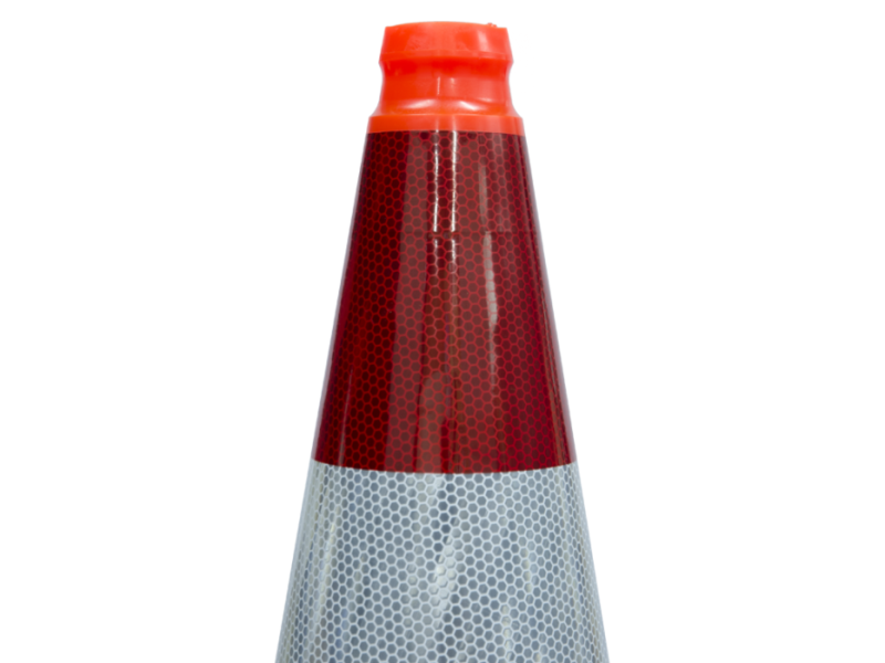 Verkeerskegel rood / wit kl III RWS Molan uit een geheel