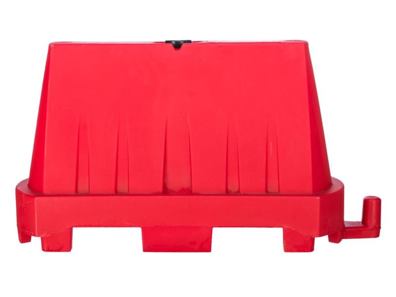 Barrier kunststof 100x60 cm stapelbaar rood